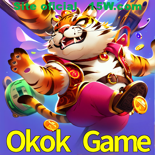 Imagem promocional da Okok Game mostrando a plataforma e suas vantagens